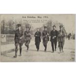 Irish Rebellion, 1916. Picture Postcard - Arrest of Edmund Kent, at 4 a.m.. He was subsequently