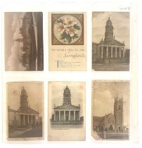 Postcards - County Longford, a collection which includes Camlin Fall, St. Mels Cathedral, St.