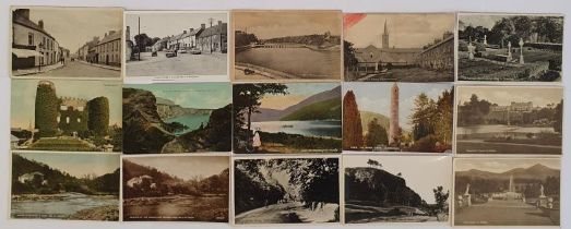 Postcards - a collection which includes County Laois/Kildare/Carlow/Wicklow/Wexford/Waterford:
