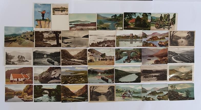 Collection of Kerry Interest vintage cards. Circa 34 cards, blank and postally used. Variety of