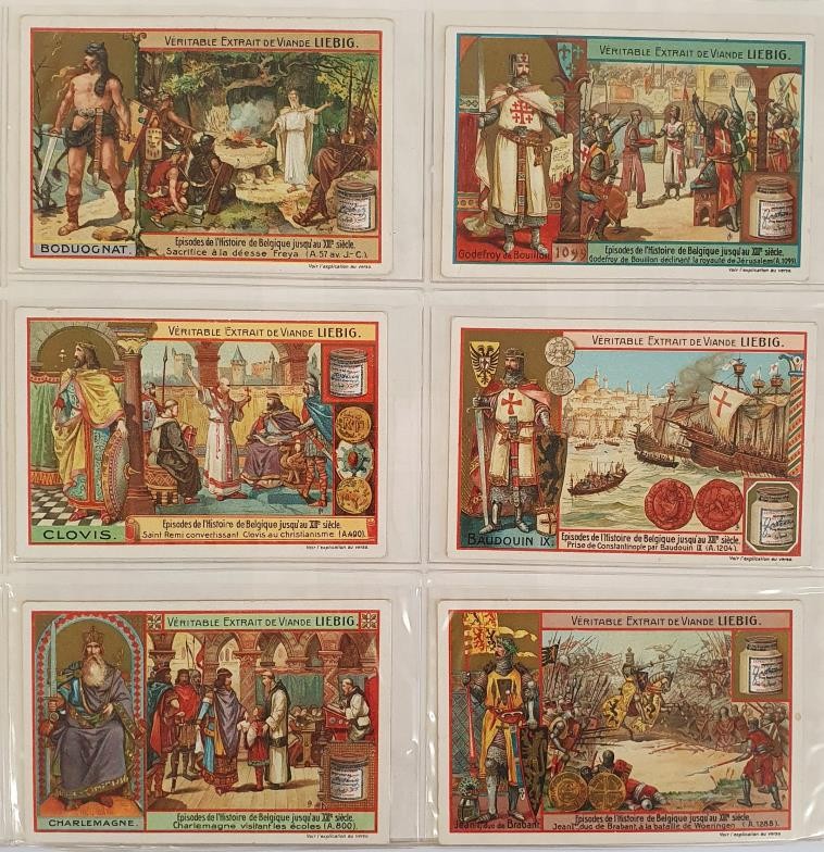 An Album of Liebig Trade Cards, comprising 28 Sets of 6, 1906 to 1909. Condition generally very good - Image 6 of 8