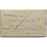 Cavan Postal History - 1820 to Dublin from ?????, near BallyJamesDuff with "MOUNTNUGENT 46" stamp