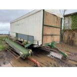 Keith Collingwood twin axle mini veg packer with hydraulic side arm conveyor