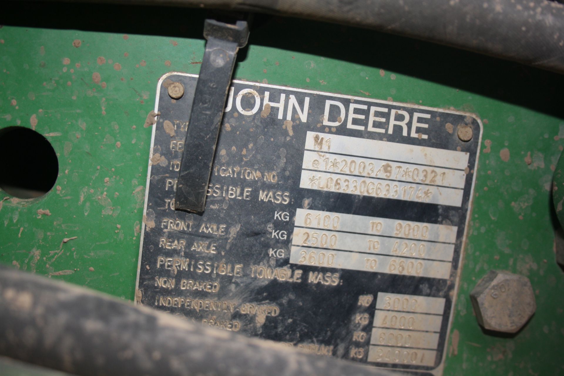 (10) John Deere 6330 Premium 40k power quad gearbox, Field Office, 3 x rear hydraulic spools, - Image 6 of 11