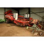 (13) Grimme GT 300 Multi Sep 3 row trailed potato harvester, hydraulic wheel drive, with cameras and