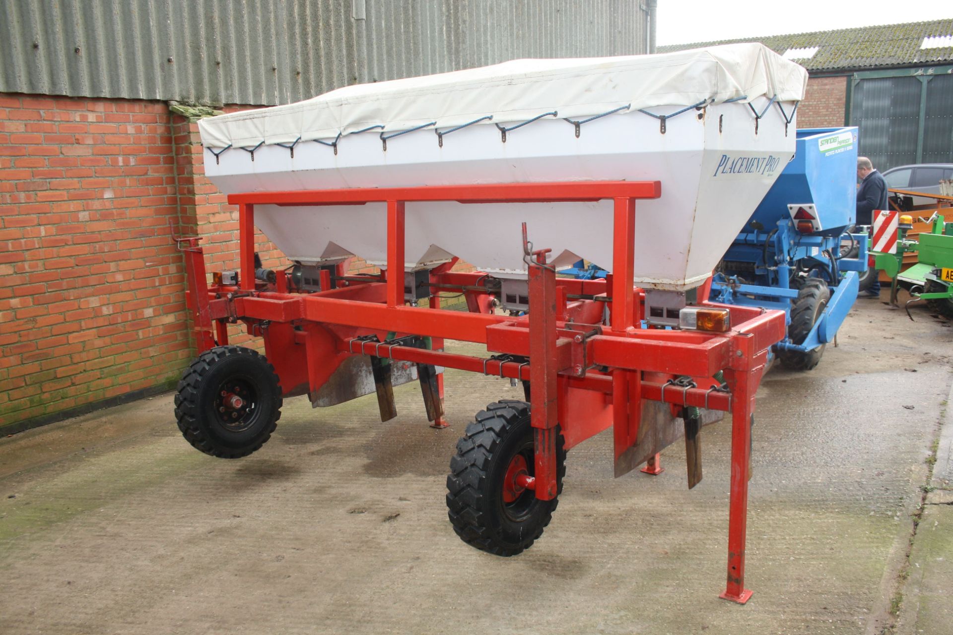 Techneat Placement Pro front mounted fertiliser applicator, control boxes in office - Image 3 of 3