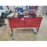 Workshop mobile tools cabinet on wheels & contents