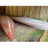 2 x single berth C1 canoes orange & red