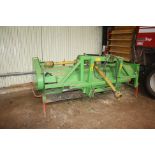 (10) Baselier 3LKA-280 potato haulm topper, working width 280cm 3 x 90cm rows, front mounted with