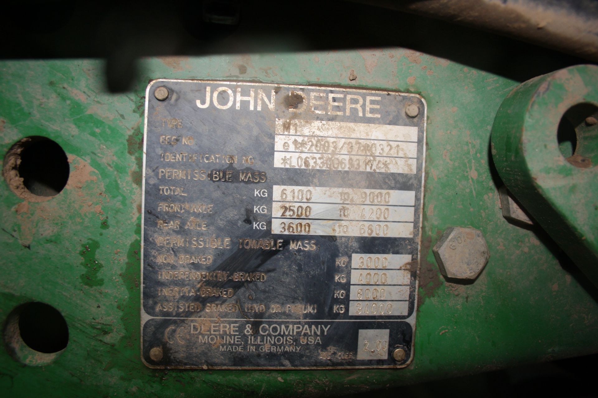 (10) John Deere 6330 Premium 40k power quad gearbox, Field Office, 3 x rear hydraulic spools, - Image 7 of 11