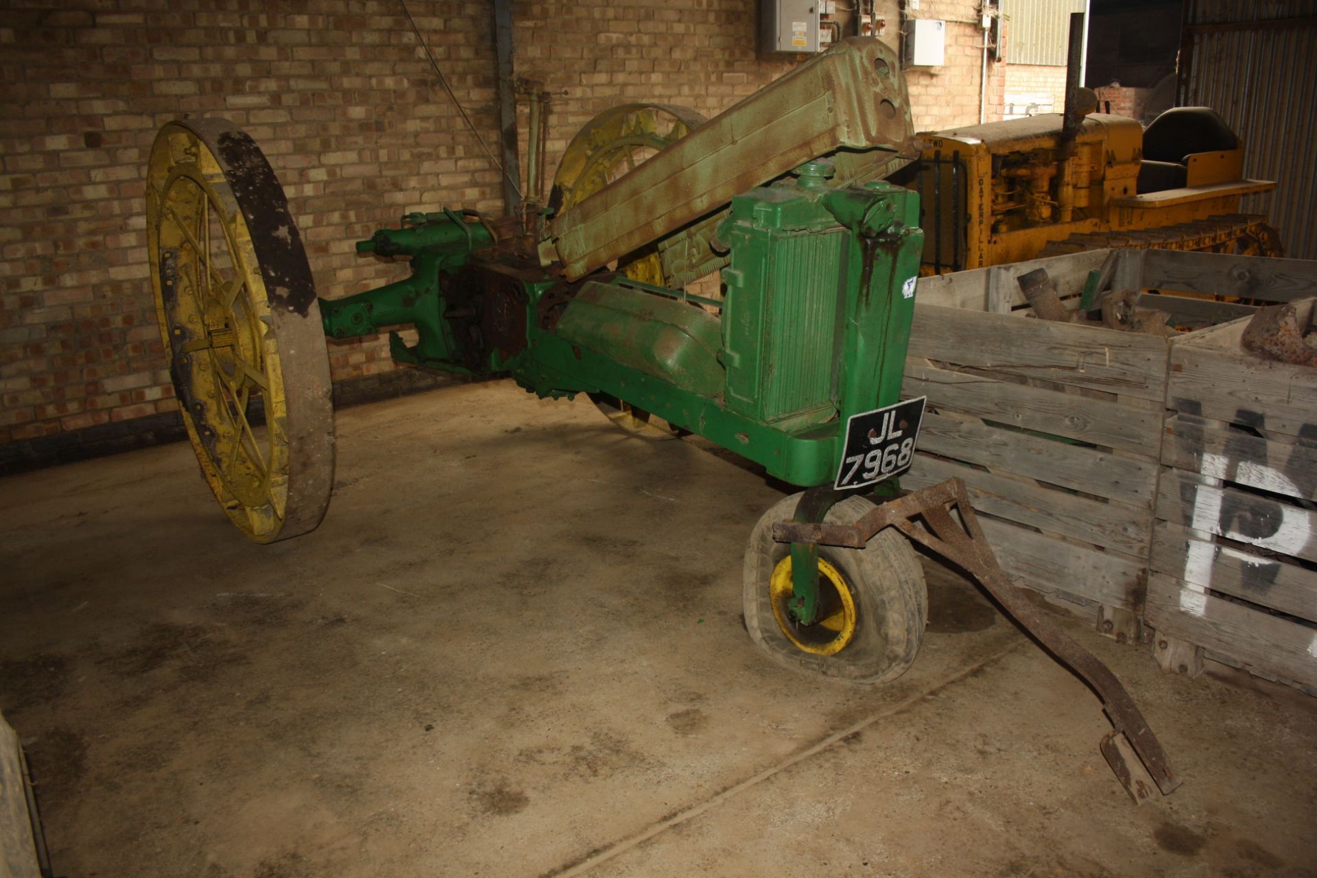 (41) John Deere Model B for restoration Reg JL 7968 inc 2 boxes parts, on farm since new, log book