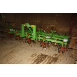 (13) Baselier 3.9m potato weeder, 4 row, spring tine, ridger hood Serial No: 40409