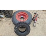 Lemken plough wheel & Vredestein 5.00-8 high speed trailer tyre