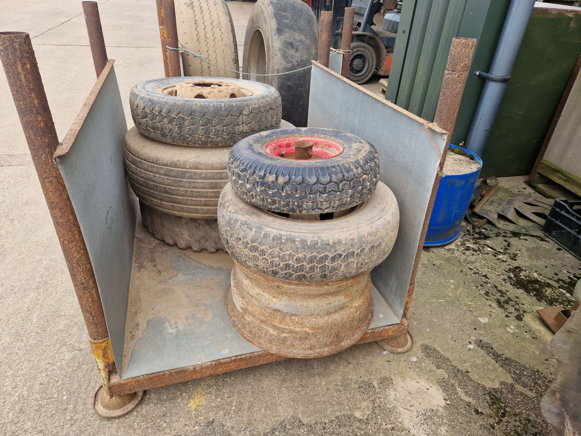 Stillage of various wheels and tyres - Image 2 of 4