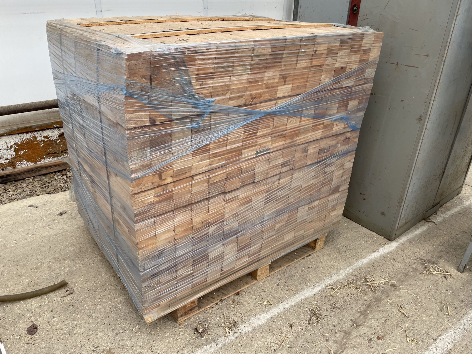 Pallet of spare new chitting box lats