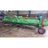 (20) Basalier 6 row flail potato topper, front or rear mounted, set up for front mounted, end tow