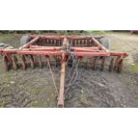 Massey 3.5m trailed disc harrows with hydraulic lift and rear draw bar