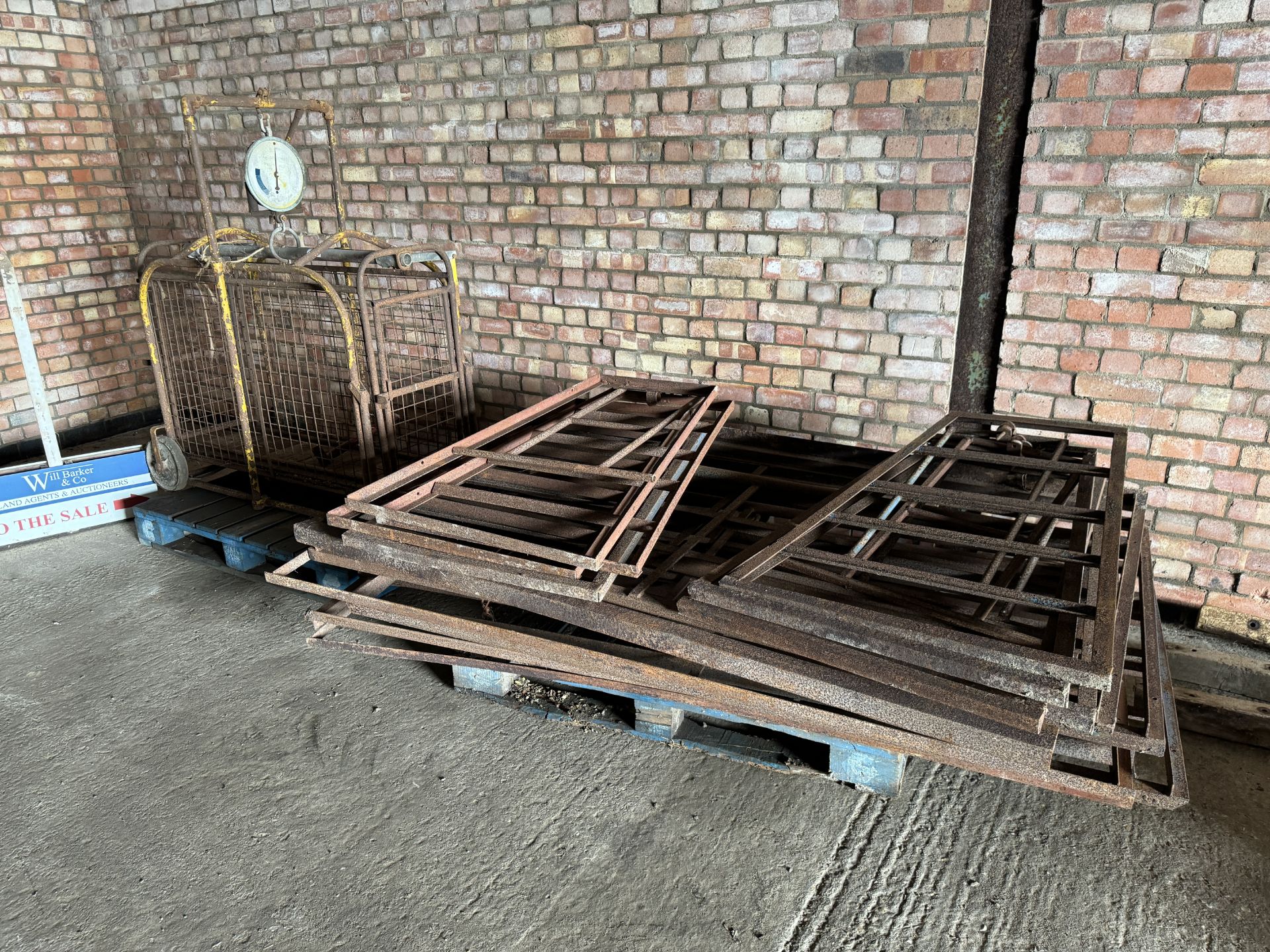 Pig weigher + farrowing crates