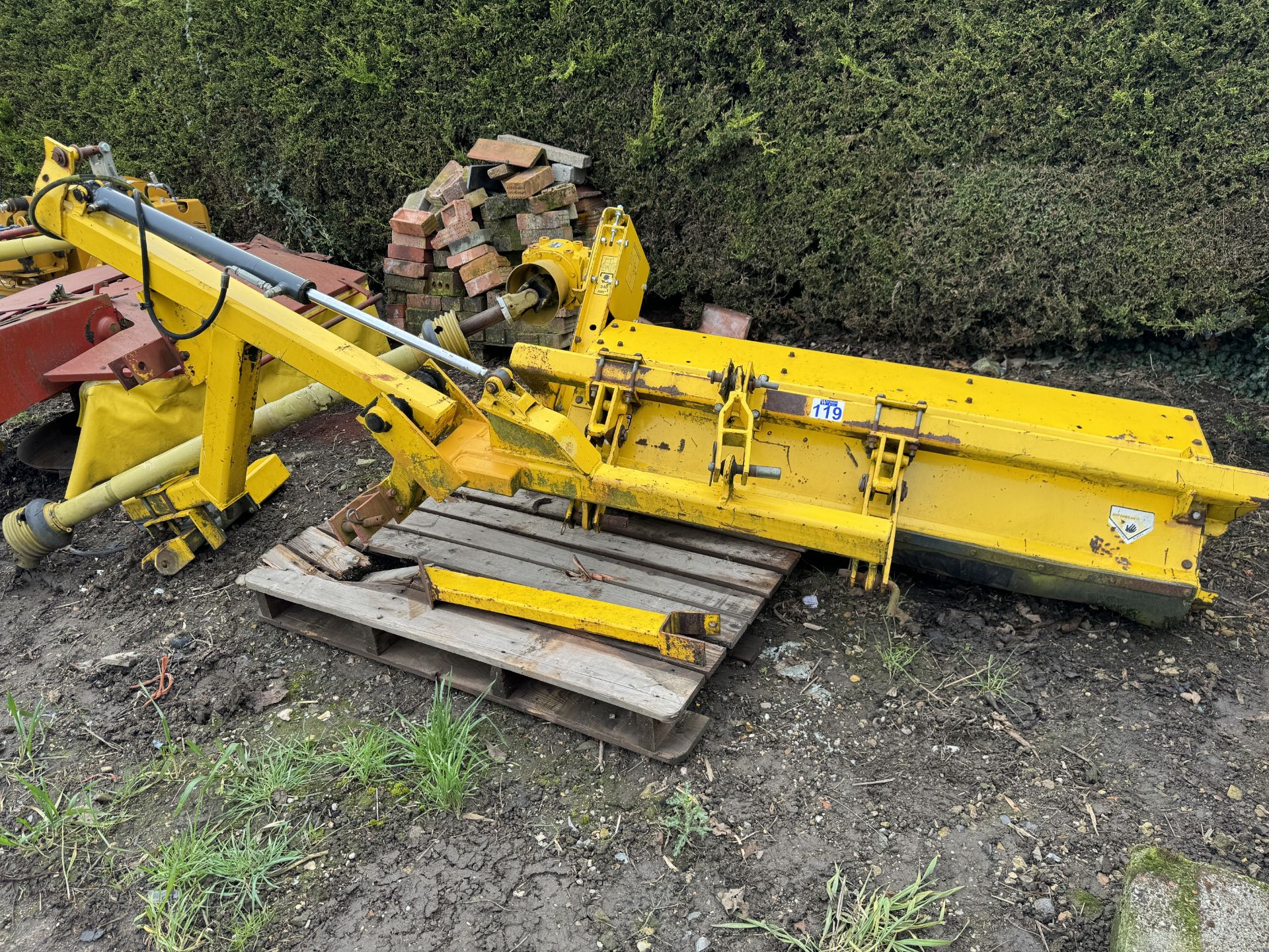 Rousseau off set rear flail mower with 1.8m head