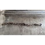 Steel tow chain