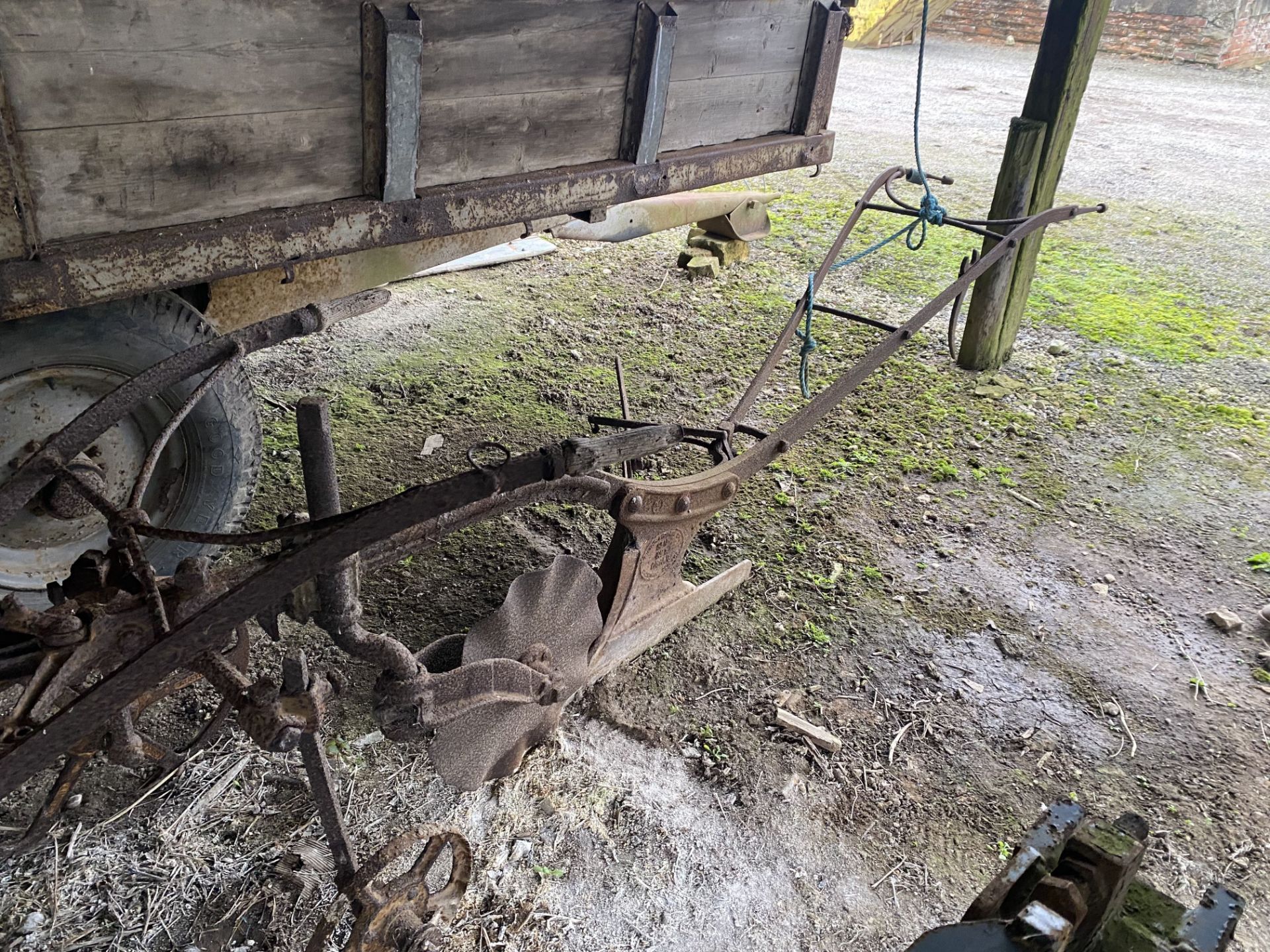 Horse drawn plough