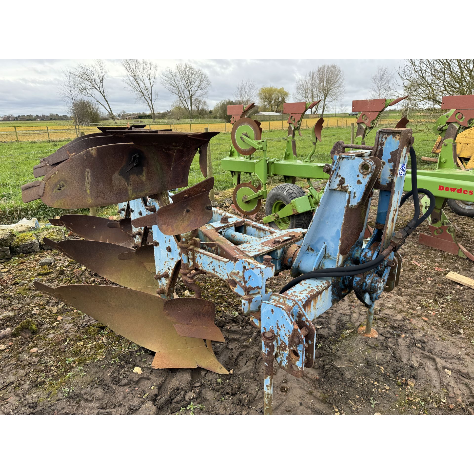 Ransomes TSR100 3 Furrow Plough Rubber Depth Wheel Ransomes TSR100 3 Furrow Plough Rubber Depth Wheel