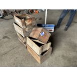 Qty of wooden boxes