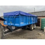 (97) Larrington Rootking 14 - 14T root trailer with monocoque body, hydraulic taildoor, front window