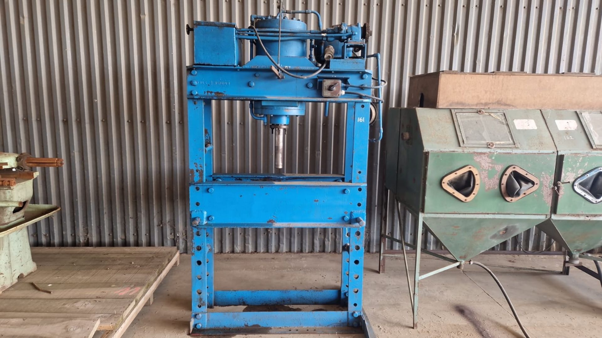 British Steel hydraulic press