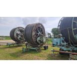 Wrightrain T90 90m 90mm single axle irrigation reel for spares or repair, serial No 777043