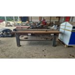 Metal workshop table 8ft x 4ft