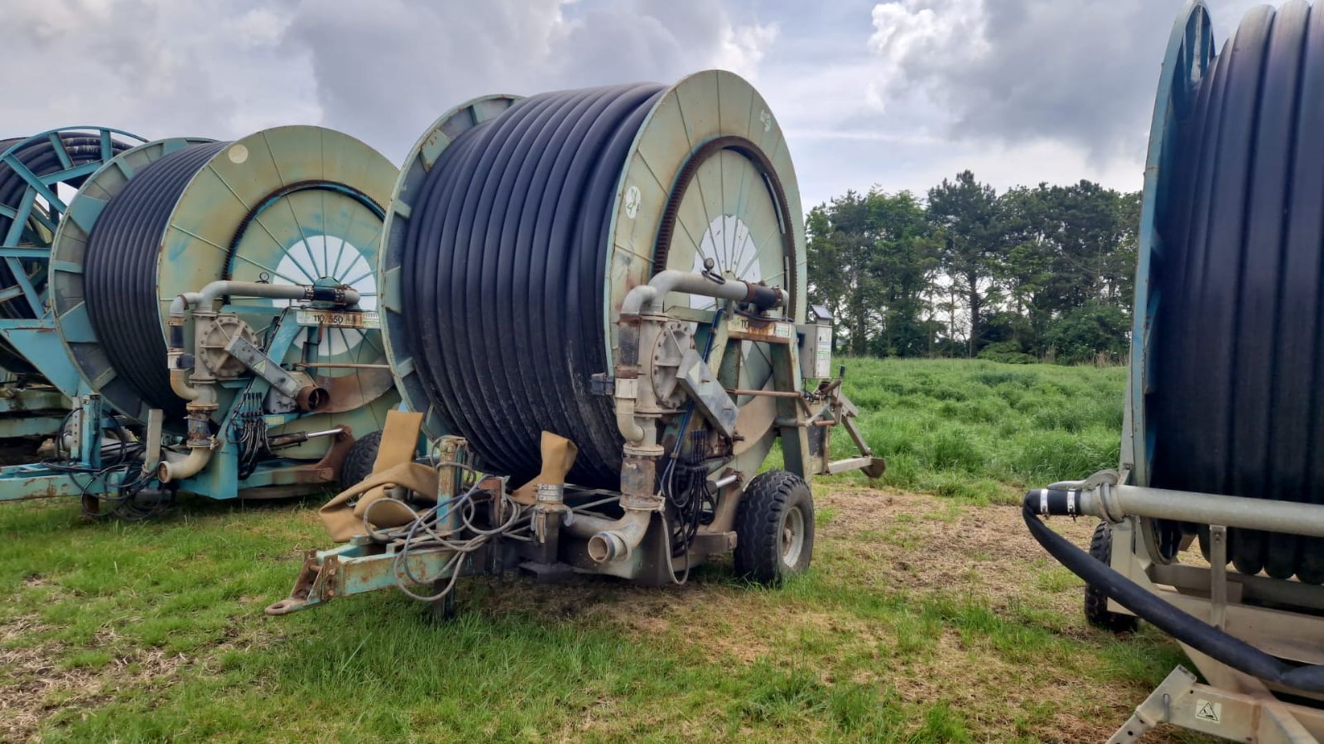 (95) Wrightrain 110/500 single axle irrigation reel - Image 2 of 2