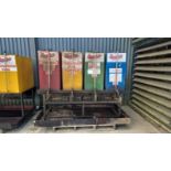 4 x Qualube oil dispenser tanks with stand