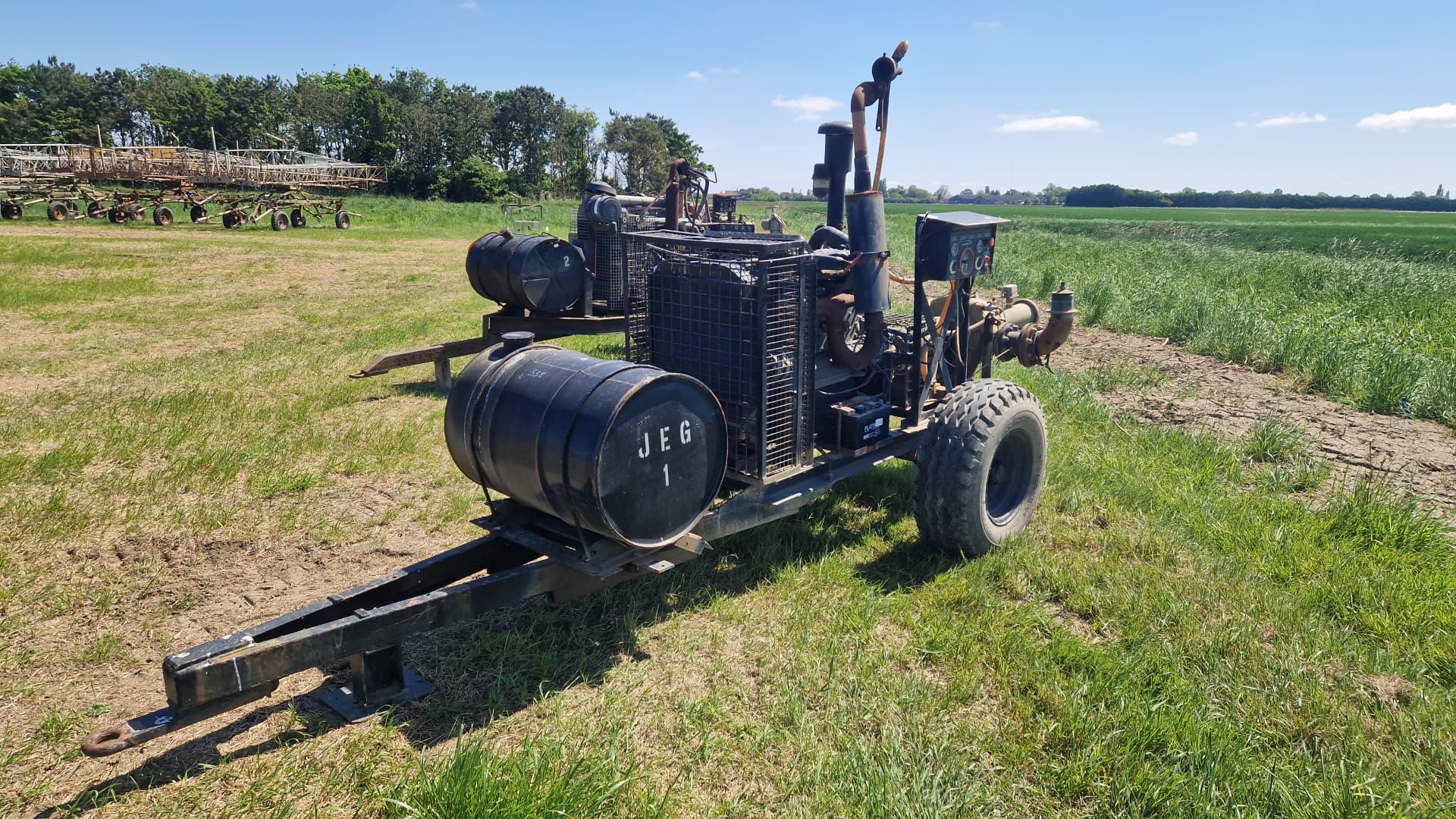 Irrigation pump 6 cyl engine, Caprari pump, Murphy engine protection, exhaust primer