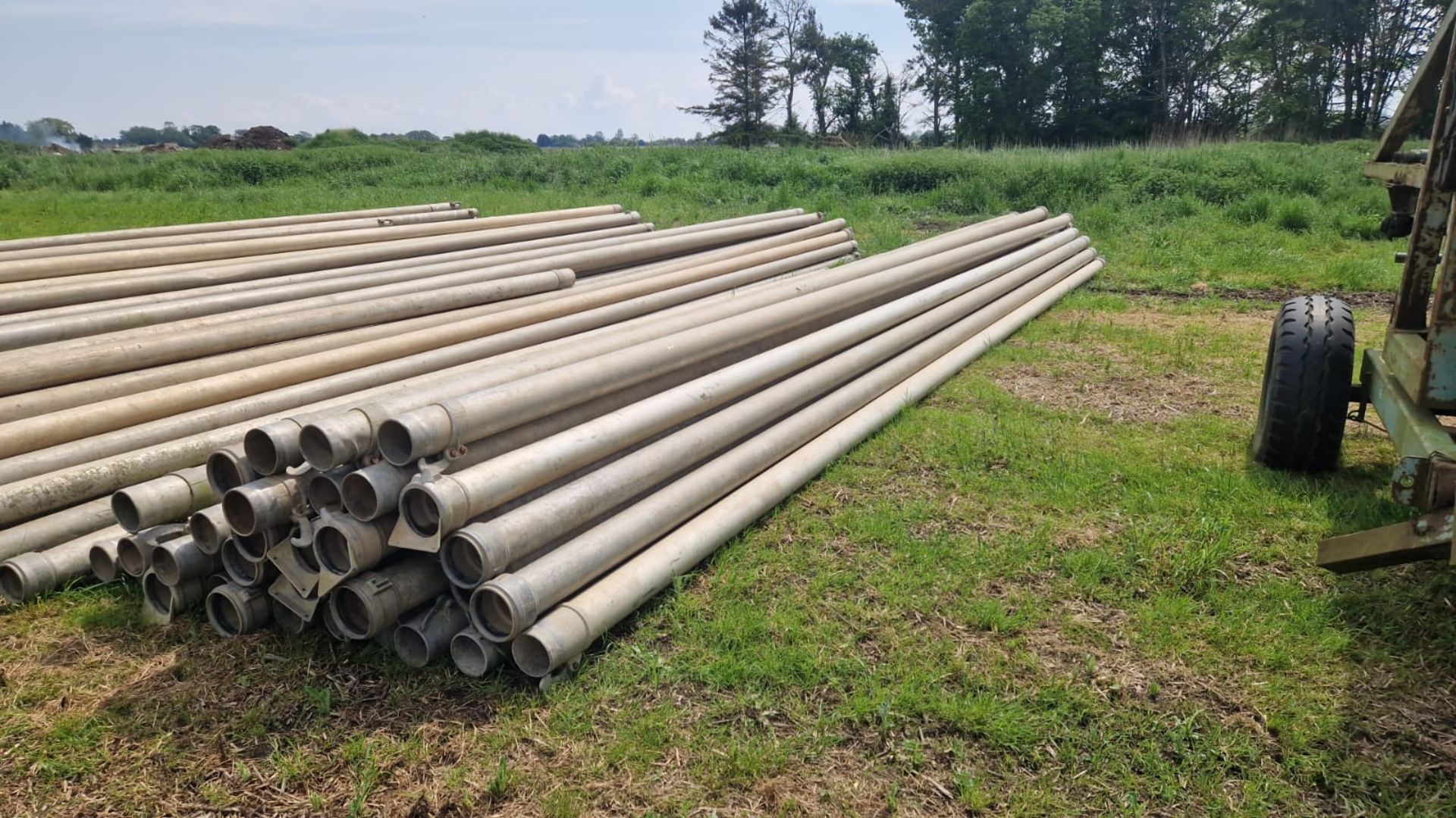 Qty 5inch aluminium irrigation pipes