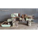 Metal industrial lathe