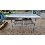 Stainless steel table