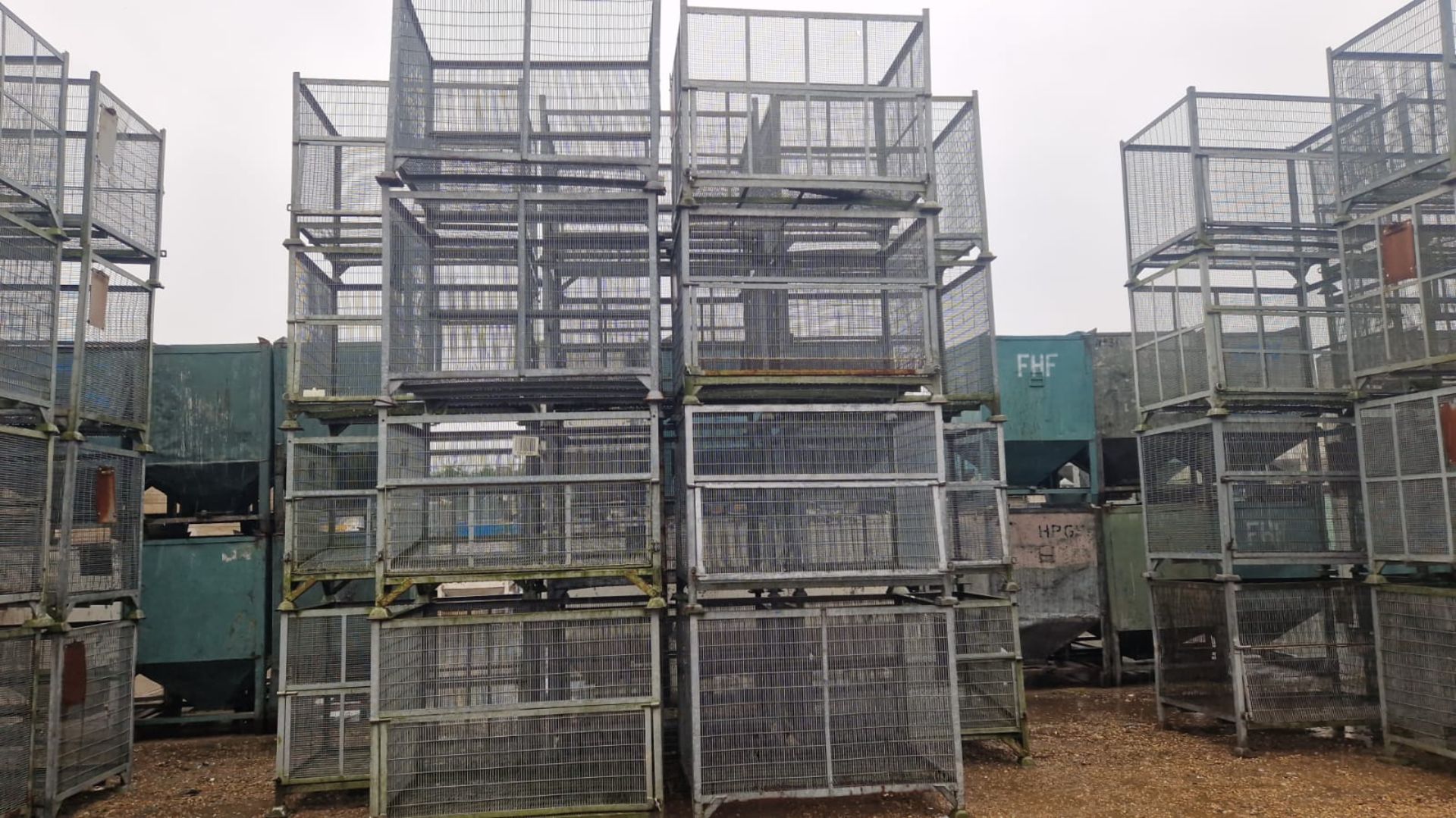 20 x galvanised metal mesh stillages
