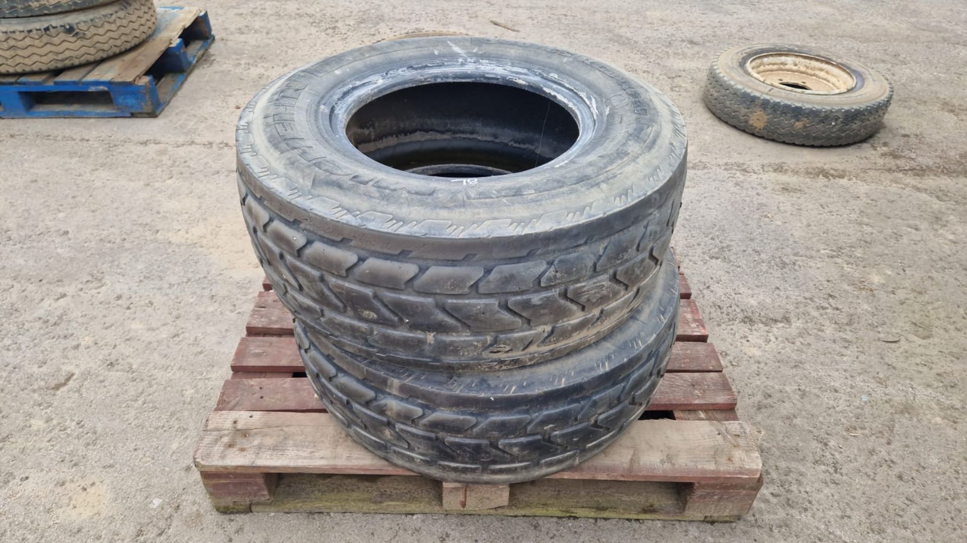 Pair of Michelin 340/65 R18 XP 27 tyres