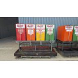 4 x Qualube oil dispenser tanks with stand
