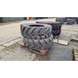 Pair of Kleber 420/70 R28 tyres