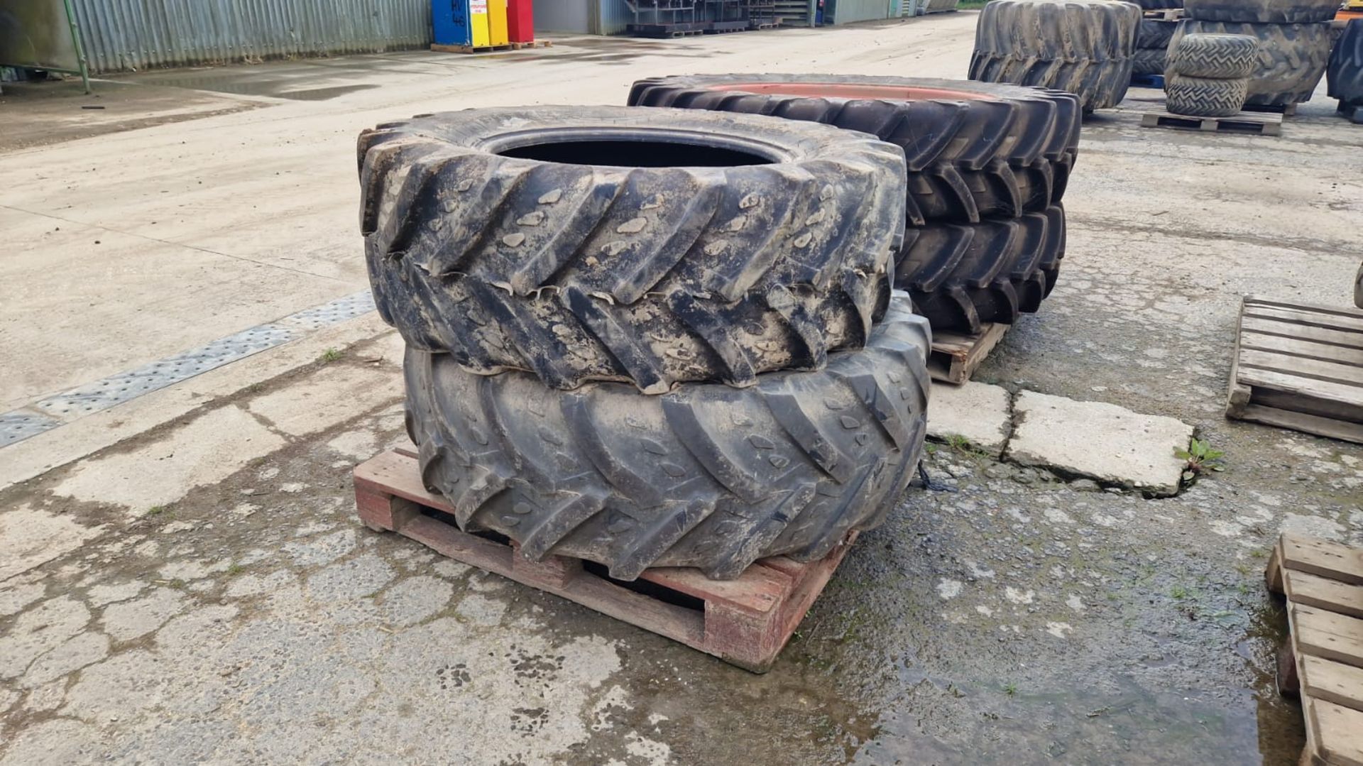 Pair of Kleber 420/70 R28 tyres