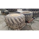 Pair of Trelleborg tyres 700-50-26.5