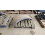 Qty tractor mudguards