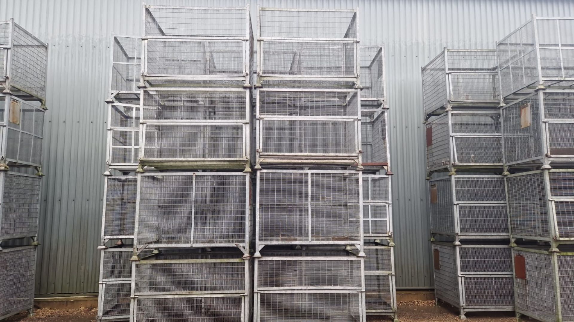 20 x galvanised metal mesh stillages