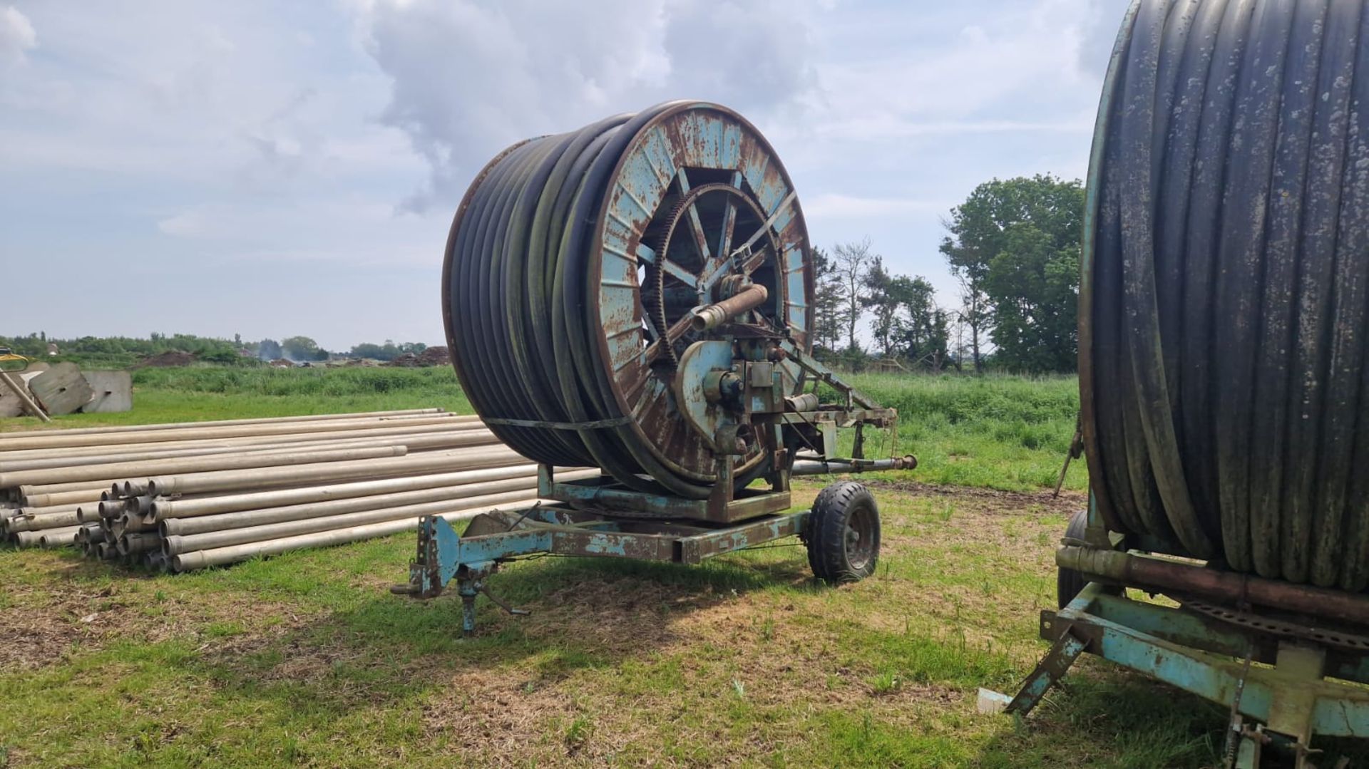 Wrightrain T90 90m 90mm single axle irrigation reel for spares or repair