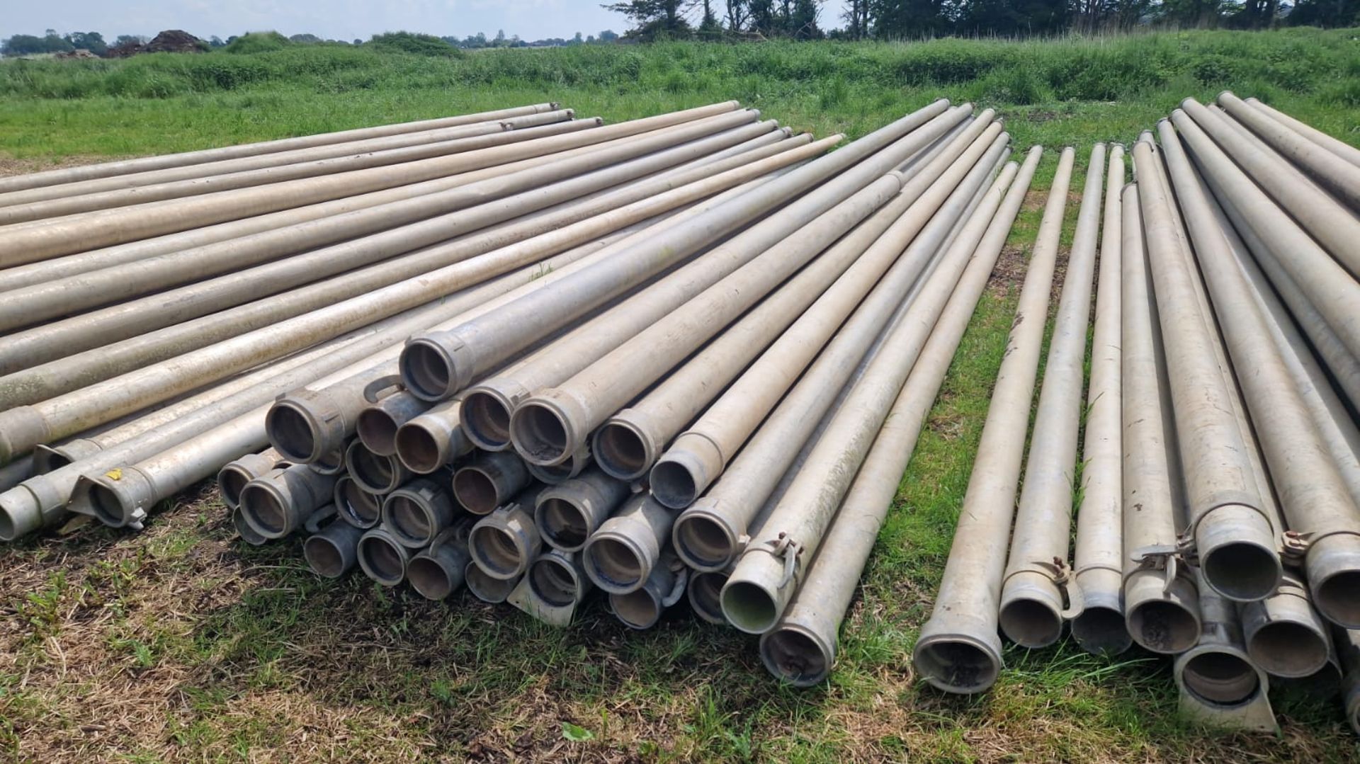 Qty 5inch aluminium irrigation pipes