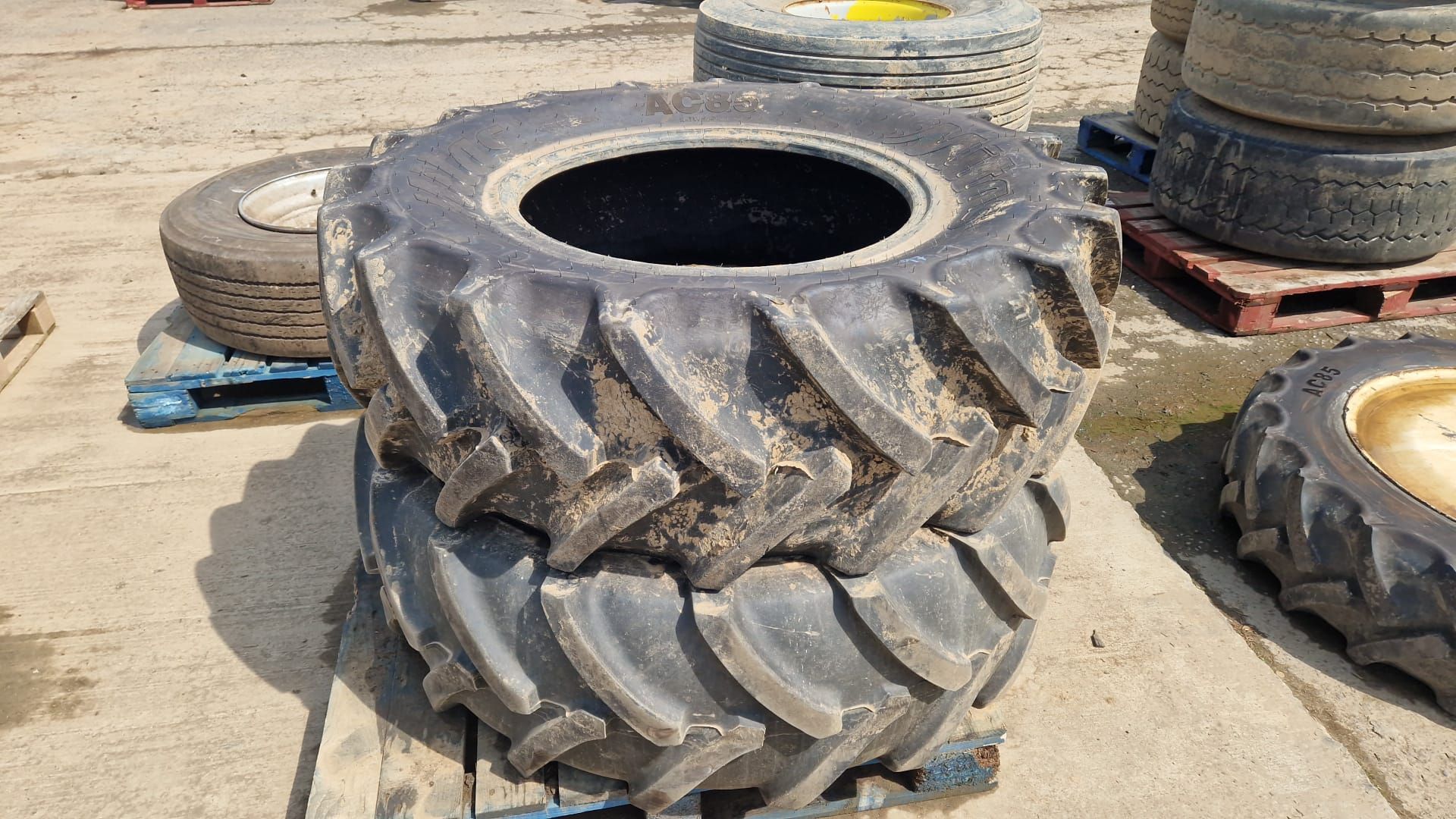 Pair of Mitas AC85 420/85 R28 tyres