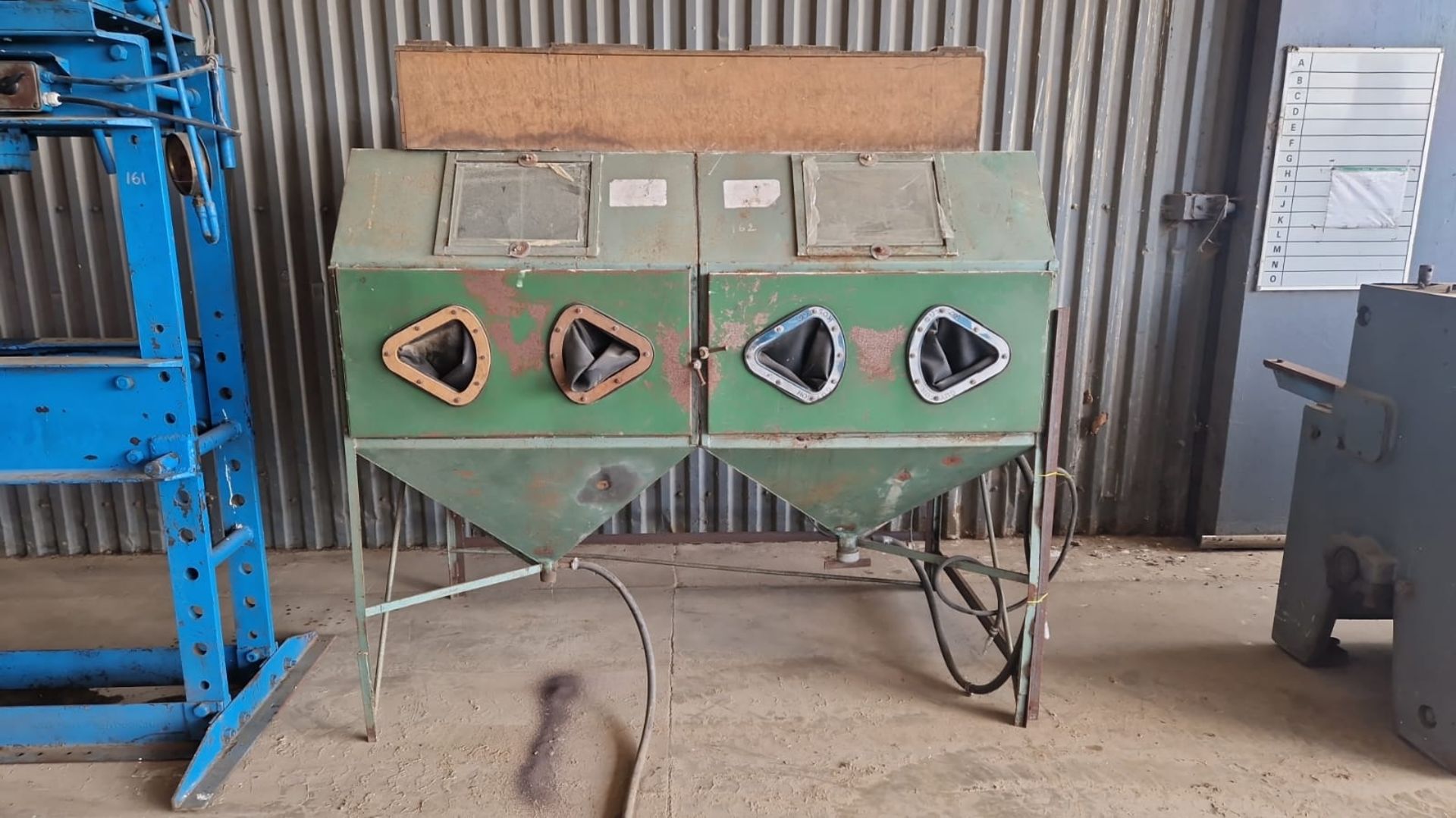 Guyson shot blasting cabinet