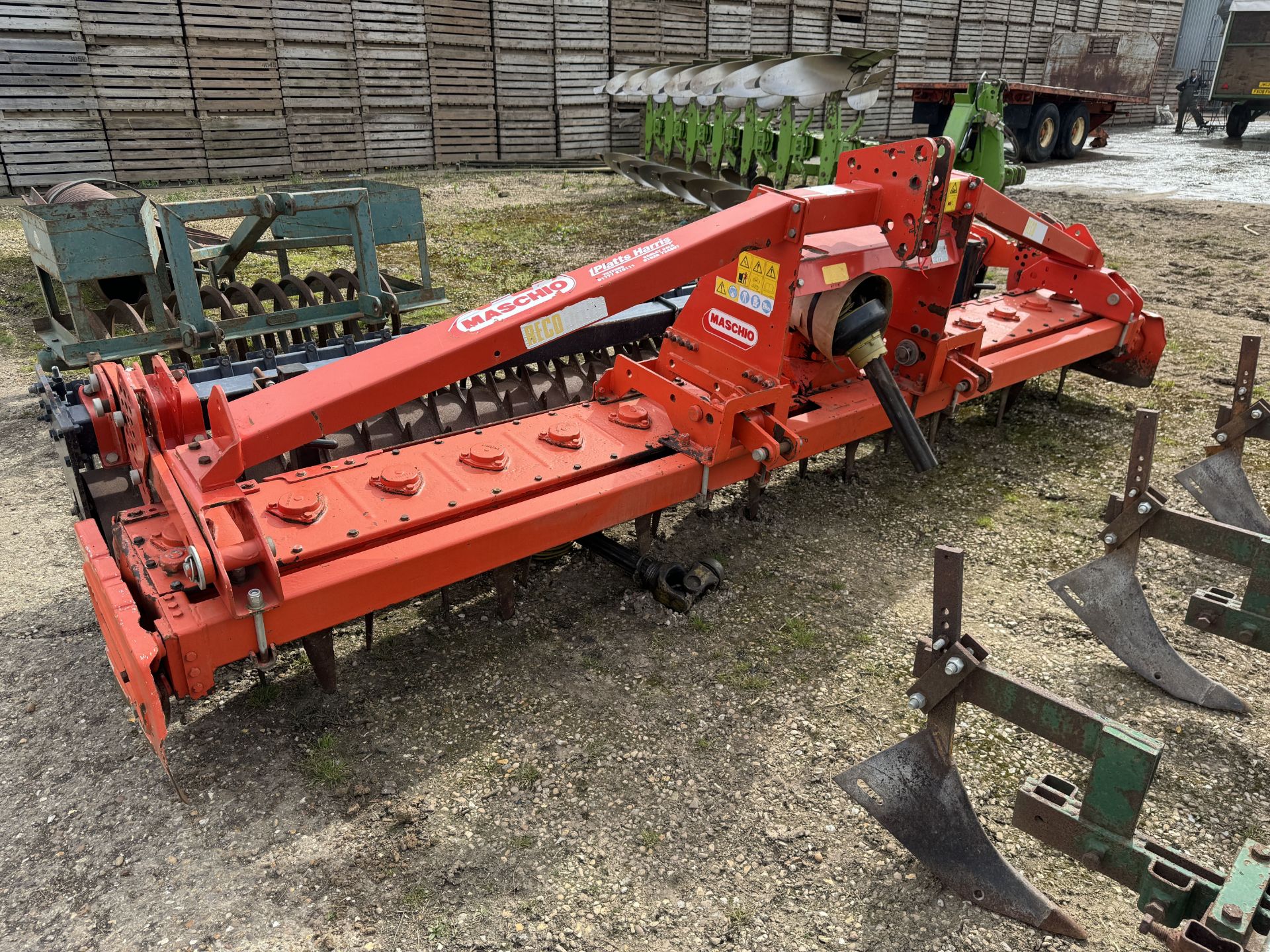 Maschio 4m power harrow, levelling board, tooth packer roller with scrapers serial No 0798P0079, - Bild 2 aus 5